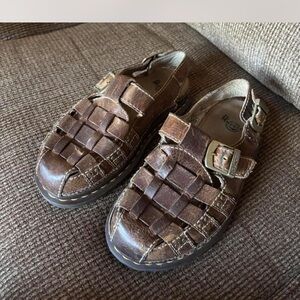 Dr. Martens Dark Brown Men's Leather Sandals